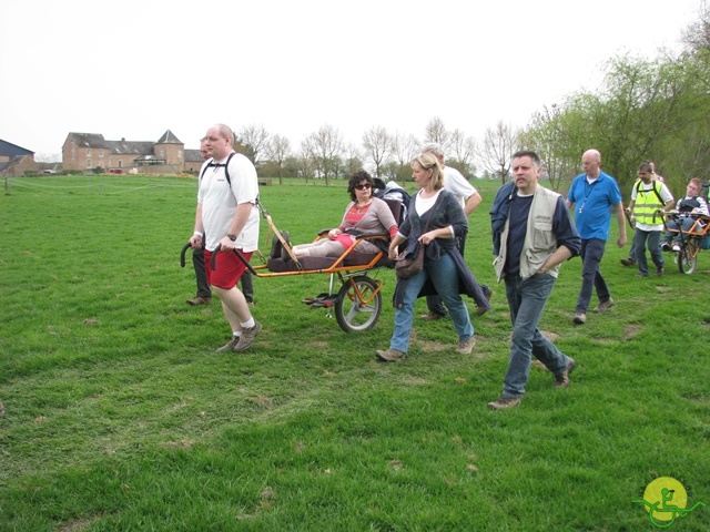 randonnée sportive avec joëlettes, Eghezée, 2014